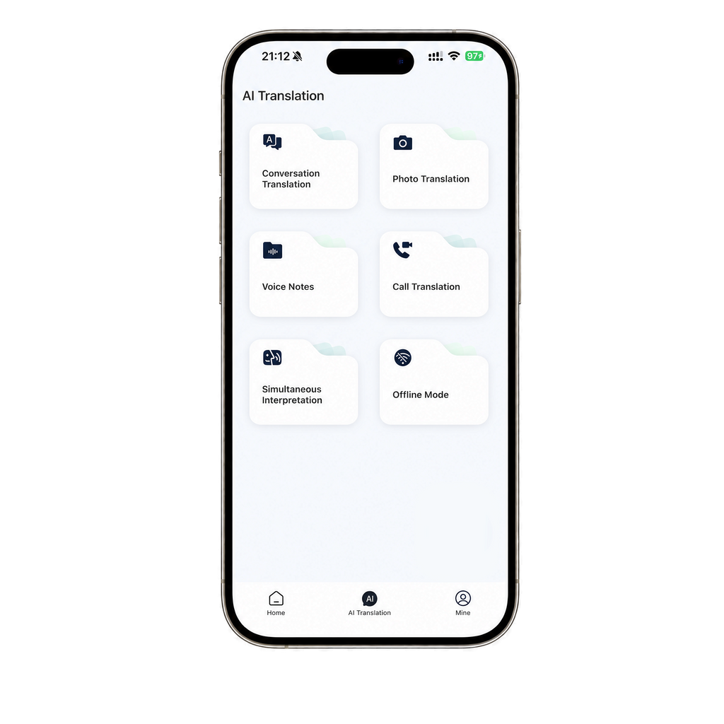LETSLIVO mobile translation application interface
