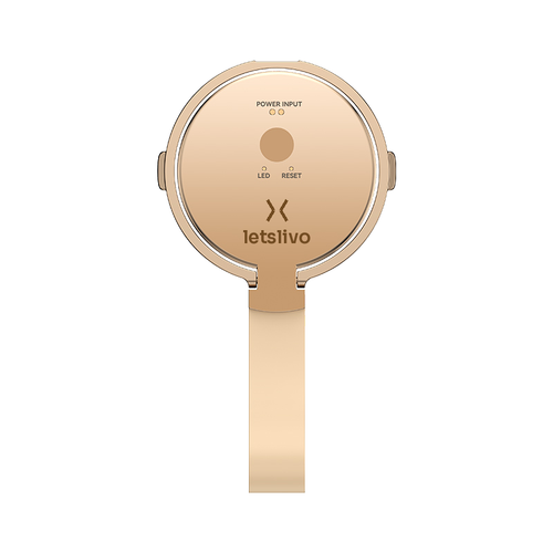 LETSLIVO One AI Translator in Desert Gold on a white background